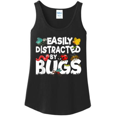 Easily Distracted By Bugs Insect Science Bug Ladies Essential Tank