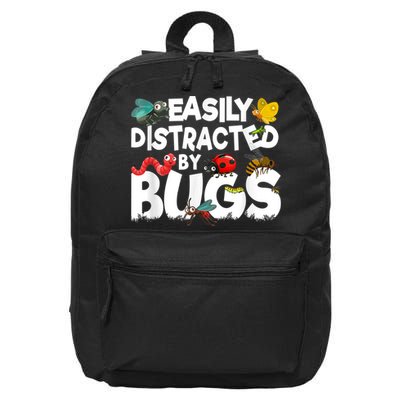 Easily Distracted By Bugs Insect Science Bug 16 in Basic Backpack