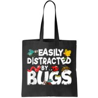 Easily Distracted By Bugs Insect Science Bug Tote Bag