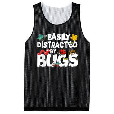 Easily Distracted By Bugs Insect Science Bug Mesh Reversible Basketball Jersey Tank