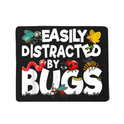 Easily Distracted By Bugs Insect Science Bug Mousepad