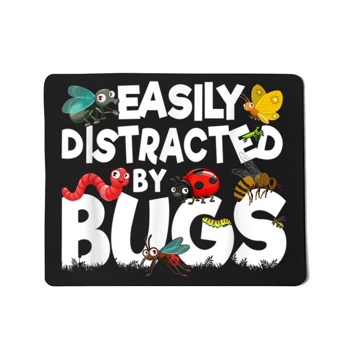 Easily Distracted By Bugs Insect Science Bug Mousepad