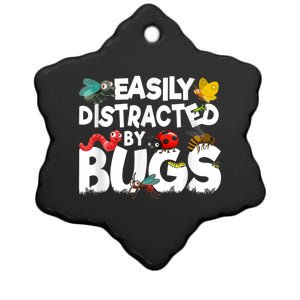 Easily Distracted By Bugs Insect Science Bug Ceramic Star Ornament