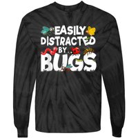 Easily Distracted By Bugs Insect Science Bug Tie-Dye Long Sleeve Shirt