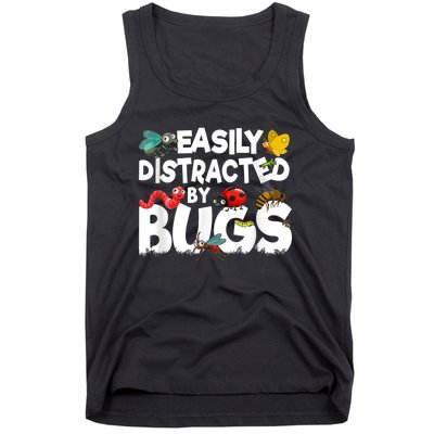 Easily Distracted By Bugs Insect Science Bug Tank Top