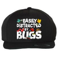 Easily Distracted By Bugs Insect Science Bug Wool Snapback Cap
