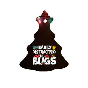 Easily Distracted By Bugs Insect Science Bug Ceramic Tree Ornament