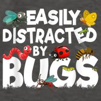 Easily Distracted By Bugs Insect Science Bug Vector Backpack