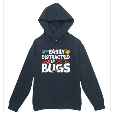 Easily Distracted By Bugs Insect Science Bug Urban Pullover Hoodie