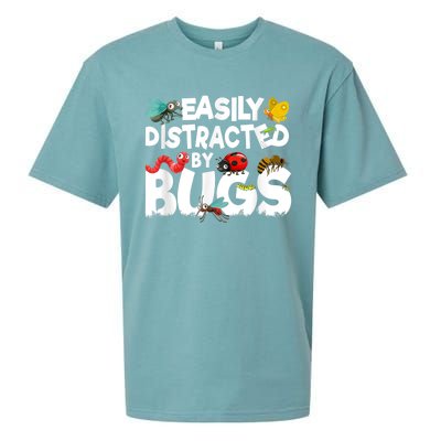 Easily Distracted By Bugs Insect Science Bug Sueded Cloud Jersey T-Shirt