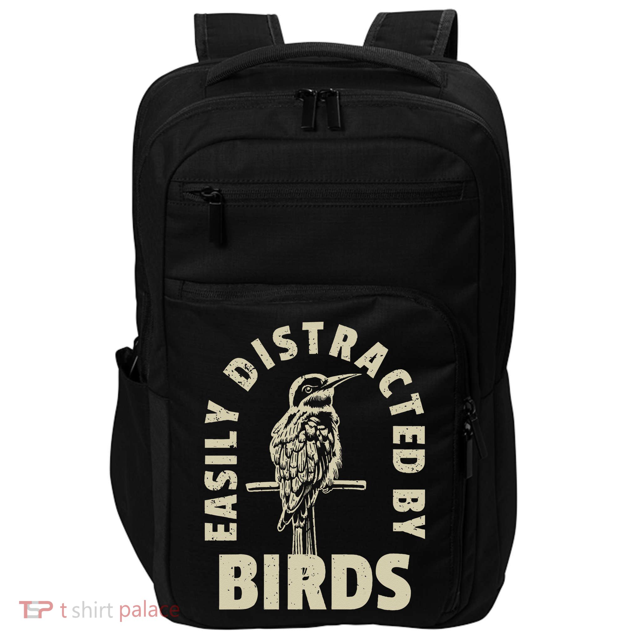 Easily Distracted By Birds Impact Tech Backpack