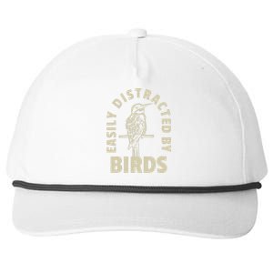 Easily Distracted By Birds Snapback Five-Panel Rope Hat