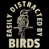 Easily Distracted By Birds Cropped Pullover Crew