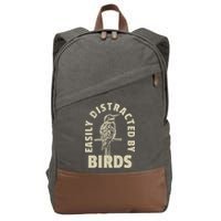 Easily Distracted By Birds Cotton Canvas Backpack