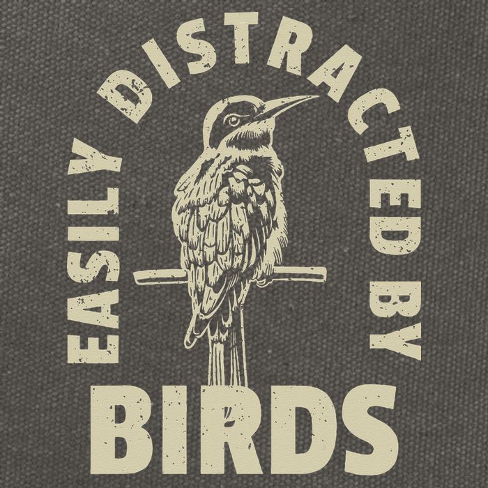Easily Distracted By Birds Cotton Canvas Backpack