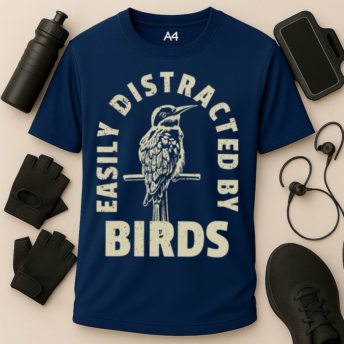 Easily Distracted By Birds Performance Shirt