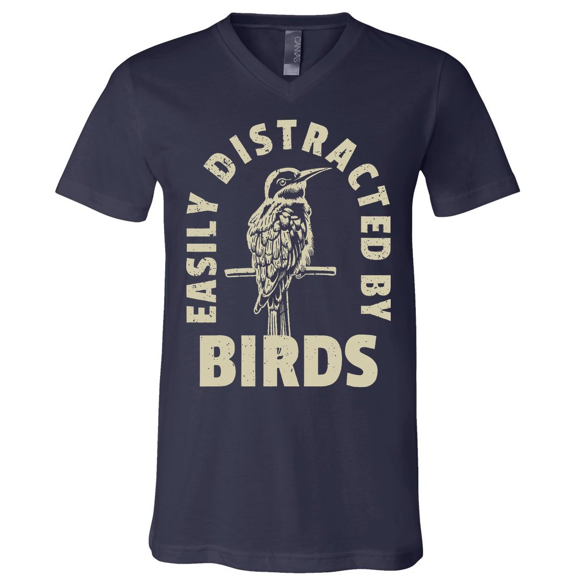 Easily Distracted By Birds V-Neck T-Shirt
