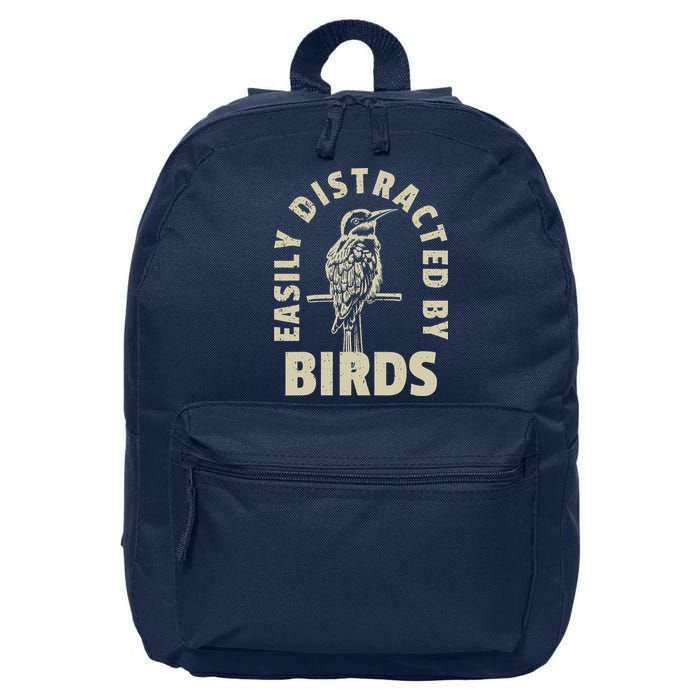 Easily Distracted By Birds 16 in Basic Backpack