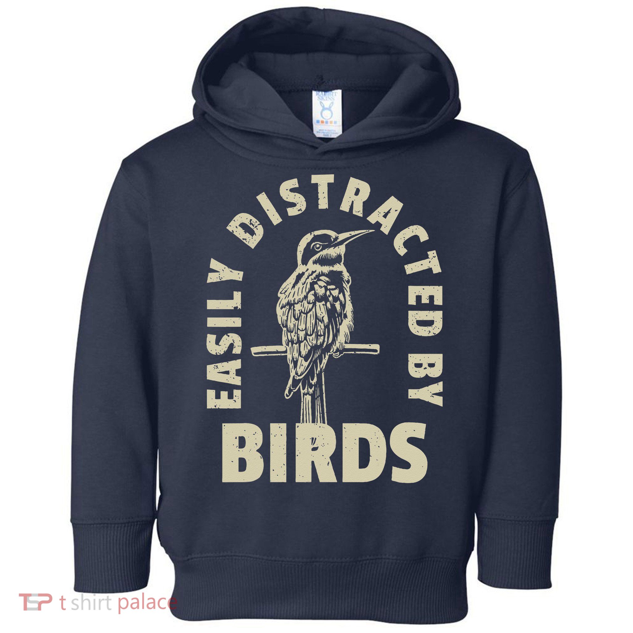 Easily Distracted By Birds Toddler Hoodie