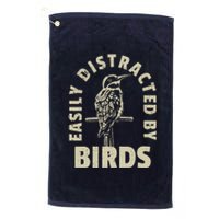 Easily Distracted By Birds Platinum Collection Golf Towel