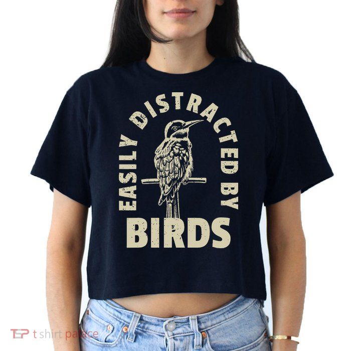 Easily Distracted By Birds Crop Top