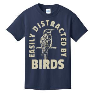 Easily Distracted By Birds Kids T-Shirt