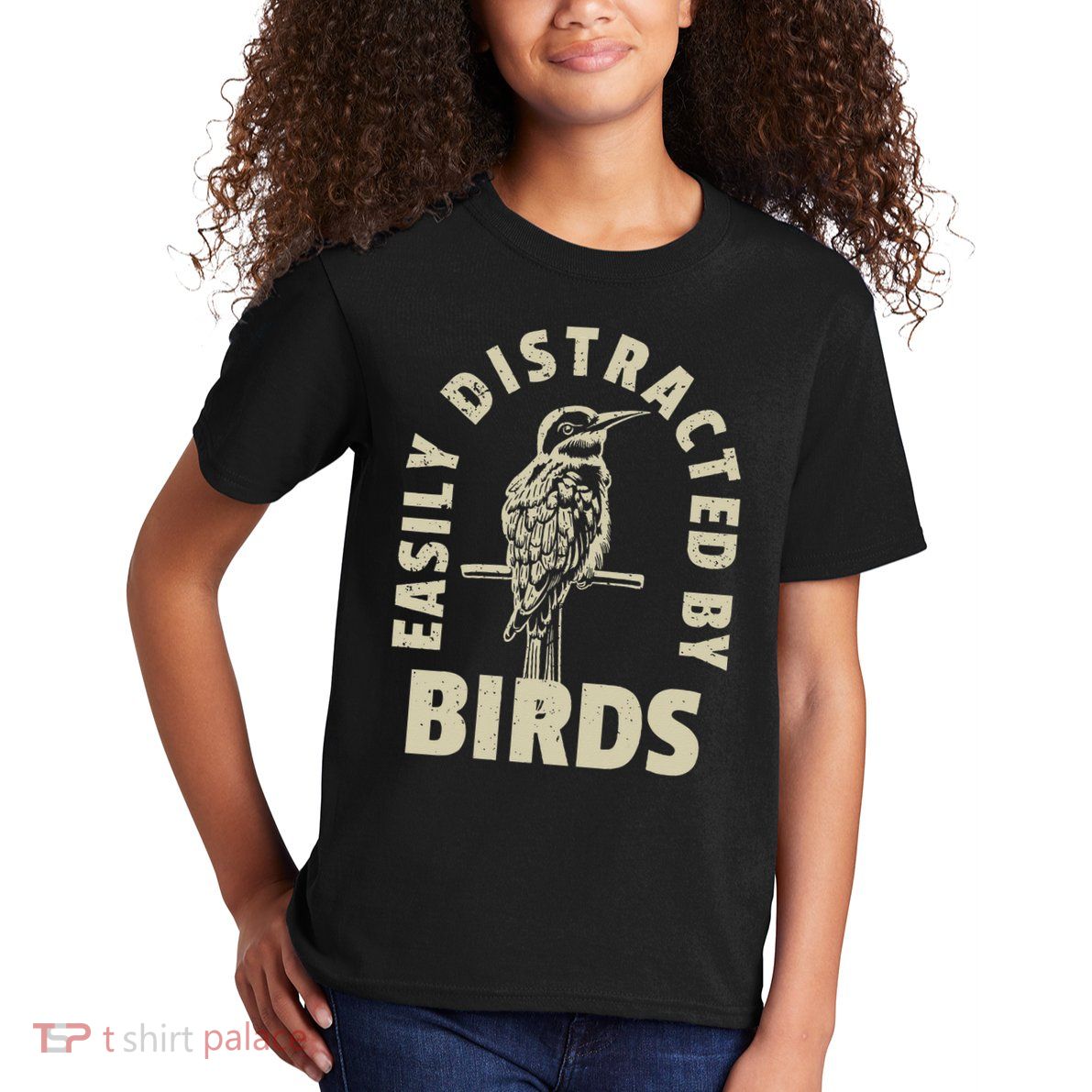 Easily Distracted By Birds Kids T-Shirt