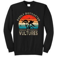 Easily Distracted By Vultures Vintage Funny Vulture Sweatshirt