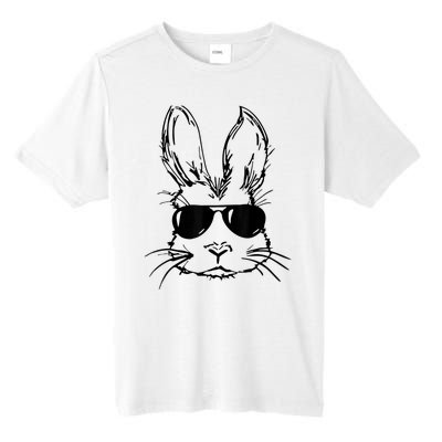 Easter Day Bunny Face With Sunglasses  Boy Kid Easter Tall Fusion ChromaSoft Performance T-Shirt