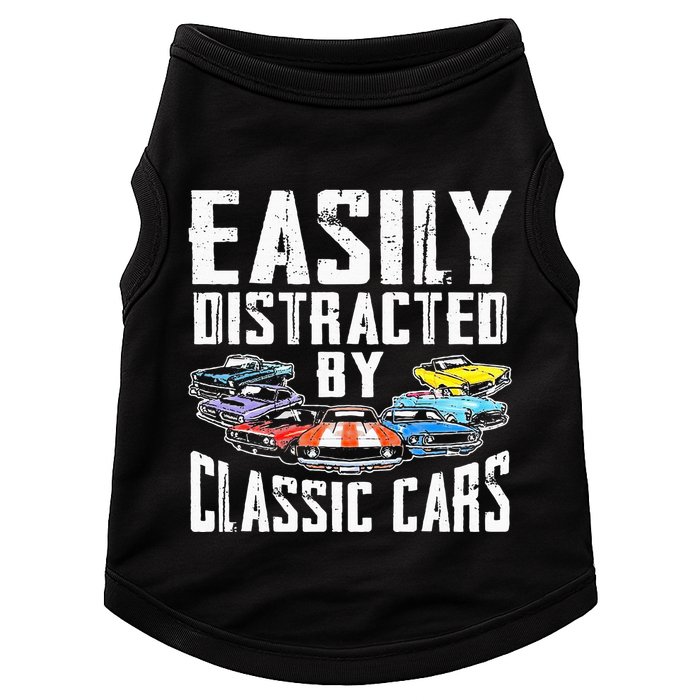 Easily Distracted By Classic Cars Doggie Tank