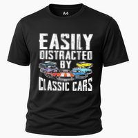 Easily Distracted By Classic Cars Cooling Performance Crew T-Shirt
