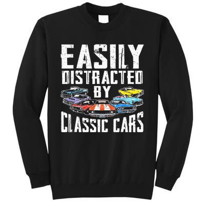 Easily Distracted By Classic Cars Sweatshirt