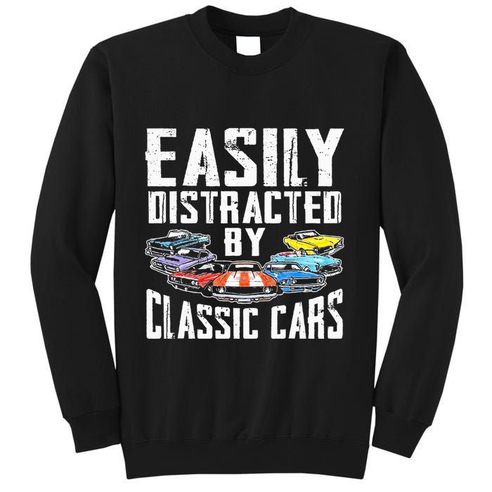Easily Distracted By Classic Cars Sweatshirt