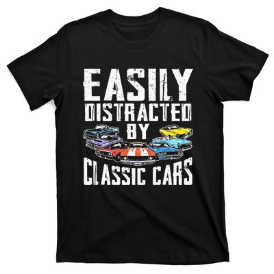 Easily Distracted By Classic Cars T-Shirt