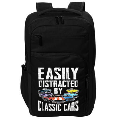 Easily Distracted By Classic Cars Impact Tech Backpack