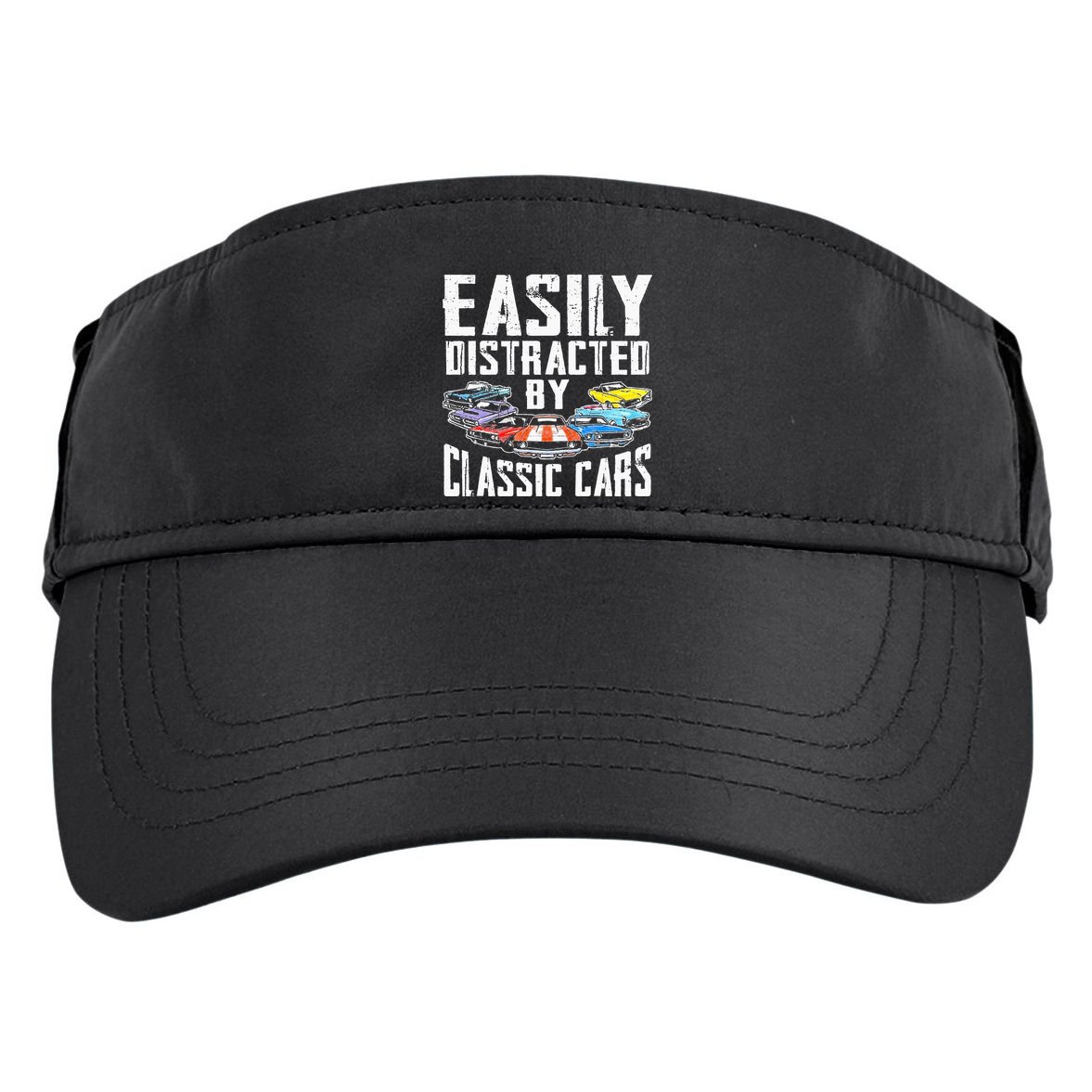 Easily Distracted By Classic Cars Adult Drive Performance Visor