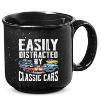 Easily Distracted By Classic Cars 15oz Campfire Ceramic Mug