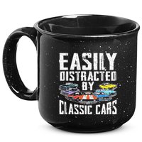 Easily Distracted By Classic Cars 15oz Campfire Ceramic Mug