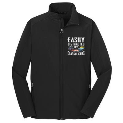 Easily Distracted By Classic Cars Core Soft Shell Jacket