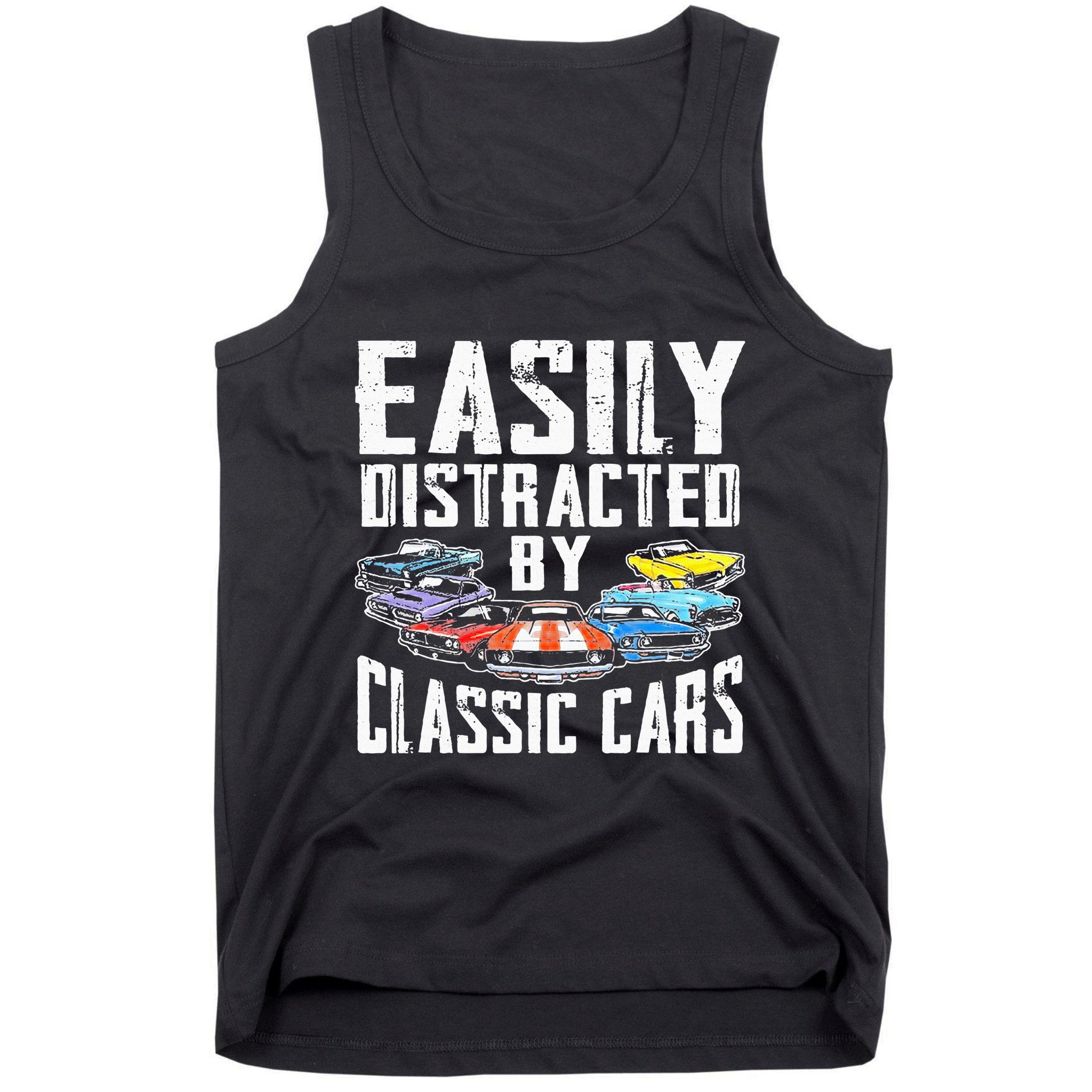 Easily Distracted By Classic Cars Tank Top