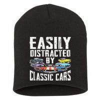 Easily Distracted By Classic Cars Short Acrylic Beanie