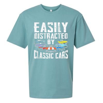 Easily Distracted By Classic Cars Sueded Cloud Jersey T-Shirt