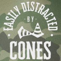 Easily Distracted By Cones – Funny Autox Autocross Racing Legacy Tie Dye Trucker Hat