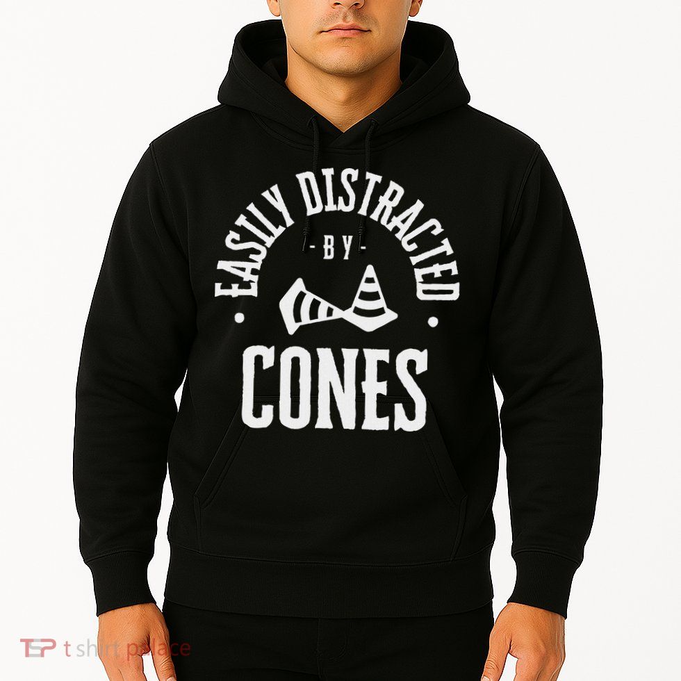 Easily Distracted By Cones – Funny Autox Autocross Racing Hoodie
