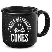 Easily Distracted By Cones – Funny Autox Autocross Racing 15oz Campfire Ceramic Mug