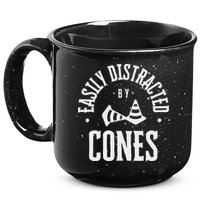 Easily Distracted By Cones – Funny Autox Autocross Racing 15oz Campfire Ceramic Mug