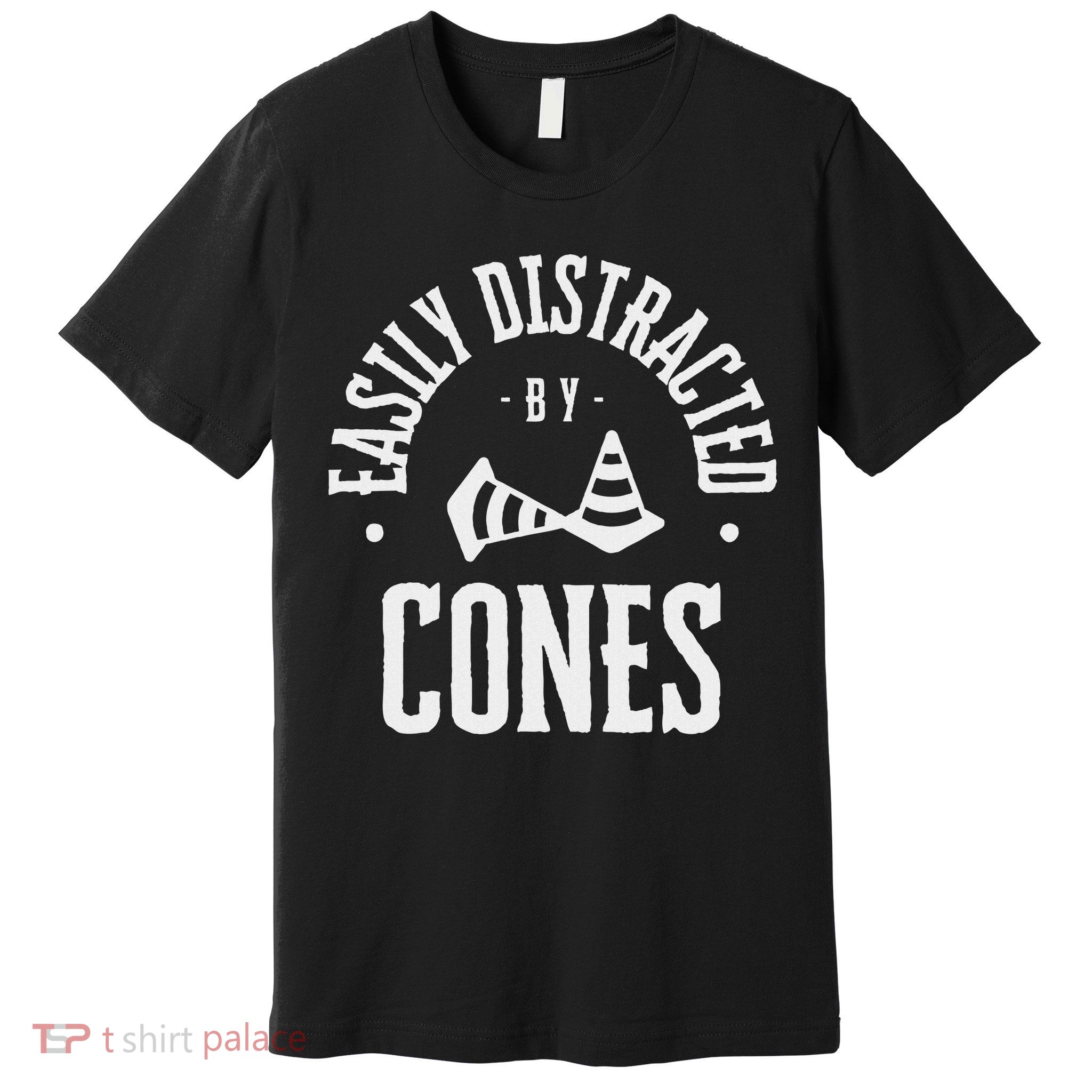Easily Distracted By Cones – Funny Autox Autocross Racing Premium T-Shirt