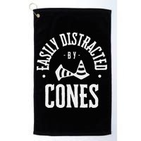 Easily Distracted By Cones – Funny Autox Autocross Racing Golf Towel