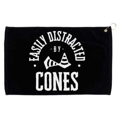 Easily Distracted By Cones – Funny Autox Autocross Racing Grommeted Golf Towel