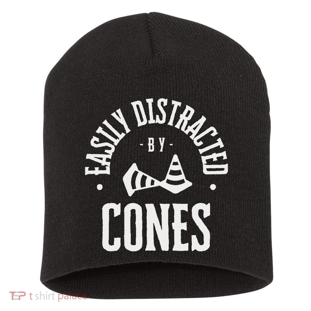 Easily Distracted By Cones – Funny Autox Autocross Racing Short Acrylic Beanie